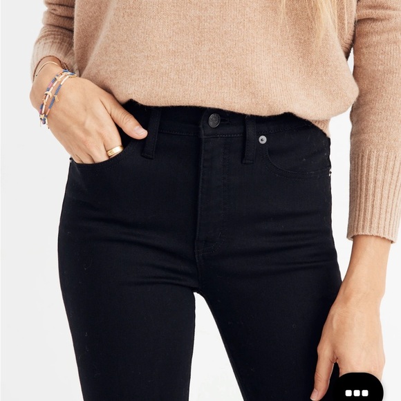 Madewell Cali Demi-Boot Jeans Size 25 Dark Gray Denim - Picture 4 of 14